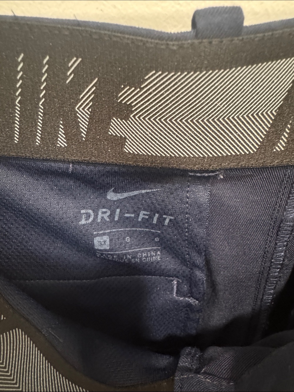 Nike Golf Dri-FIT Navy Blue Performance Flat Front Shorts Size 33 - Picture 2 of 6